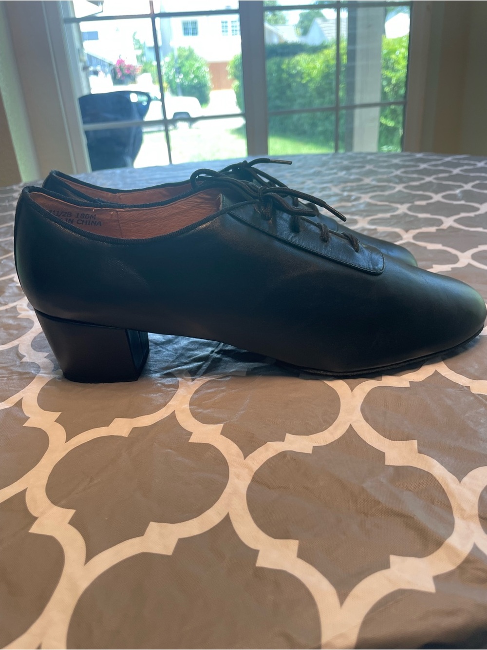 Angelo Luzio “Eli” Black Men's Professional Ballroom Shoes Style 180M Sz11.5b